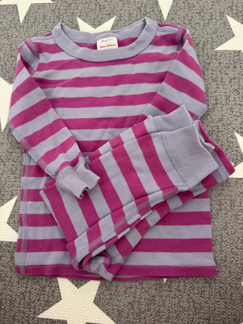 Hanna Andersson Lavender & Magenta Striped Kids Top